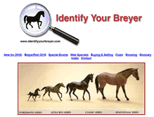 Tablet Screenshot of identifyyourbreyer.com